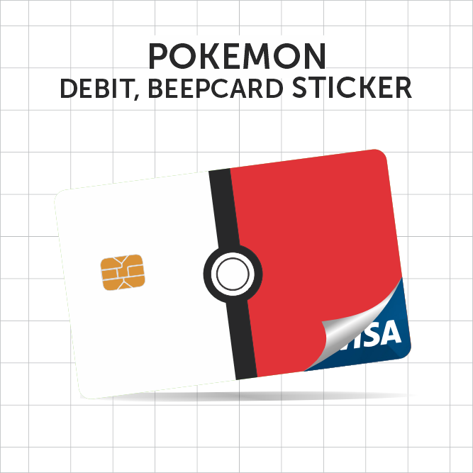 Pokemon inspired ATM BEEP DEBIT BANK Card Skins Stickers | Pokeball Great  ball Pikachu Bulbasaur Eevee Squirtle | Lazada PH
