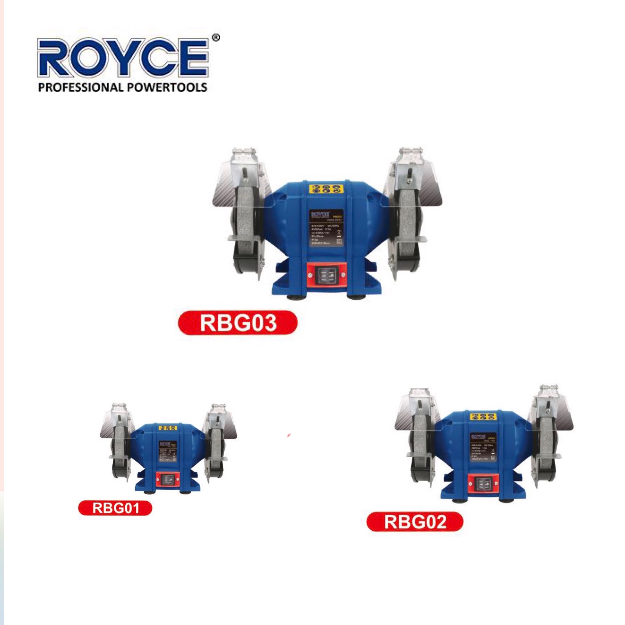 Royce Electric Bench Grinder (3 sizes 