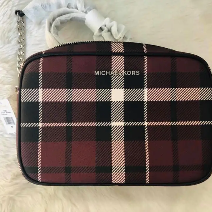 michael kors plaid purse