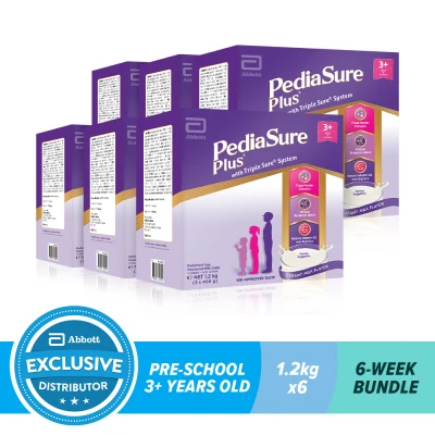 Pediasure Plus Creamy Milk 1.2KG For Kids Above 3 Years Old Bundle of 6