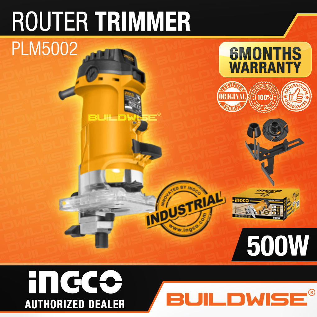 Ingco Laminate Router Trimmer 500W PLM5002 「BUILDWISE®」 Lazada PH