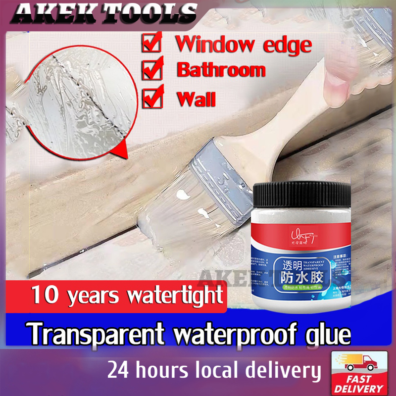 【10 Years 】Watertight Sealant Transparent Waterproof Glue With Brush