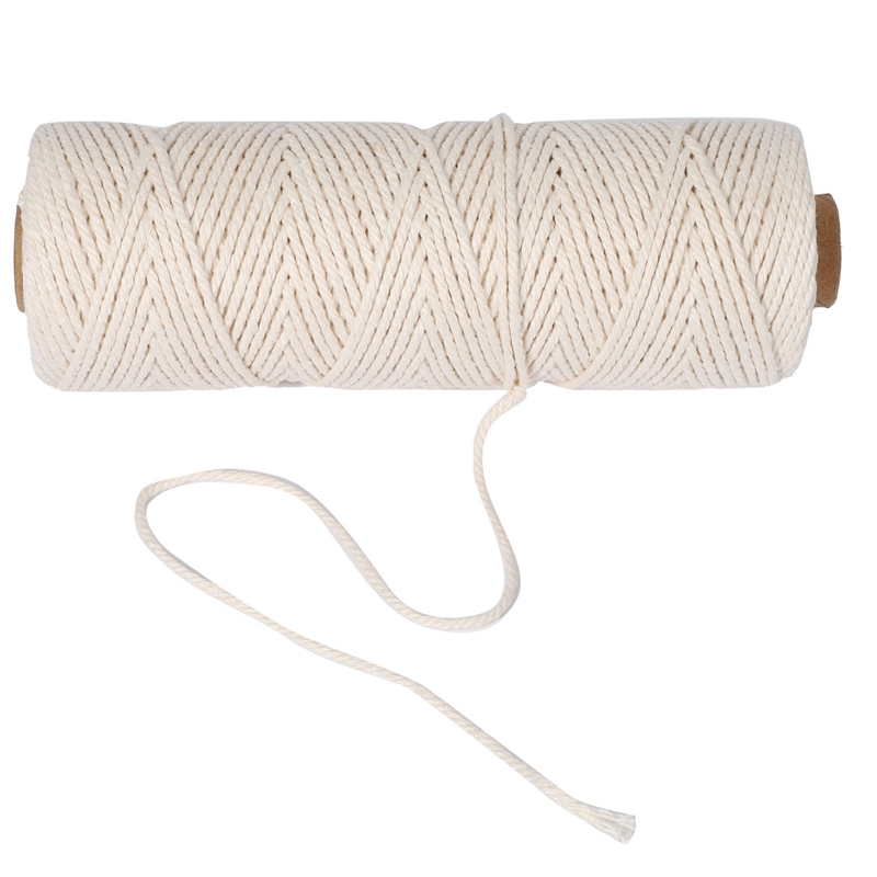 2Roll 2mm Natural Twine String for DIY Crafts Gift Wrapping, Durable ...