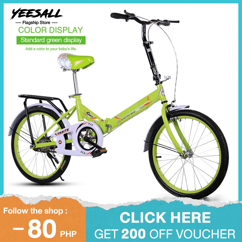 Yeesall Adult folding bike, aluminum 