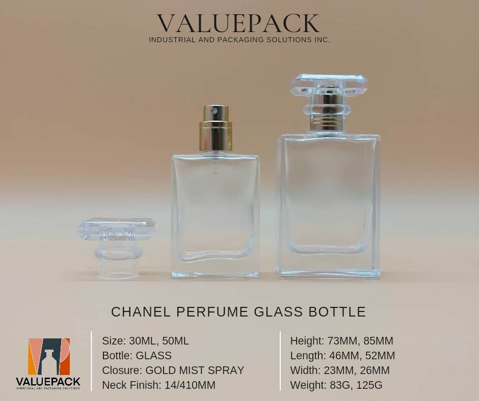 30ml/50ml Square Perfume Glass Bottle Gold Mist Spray Acrylic