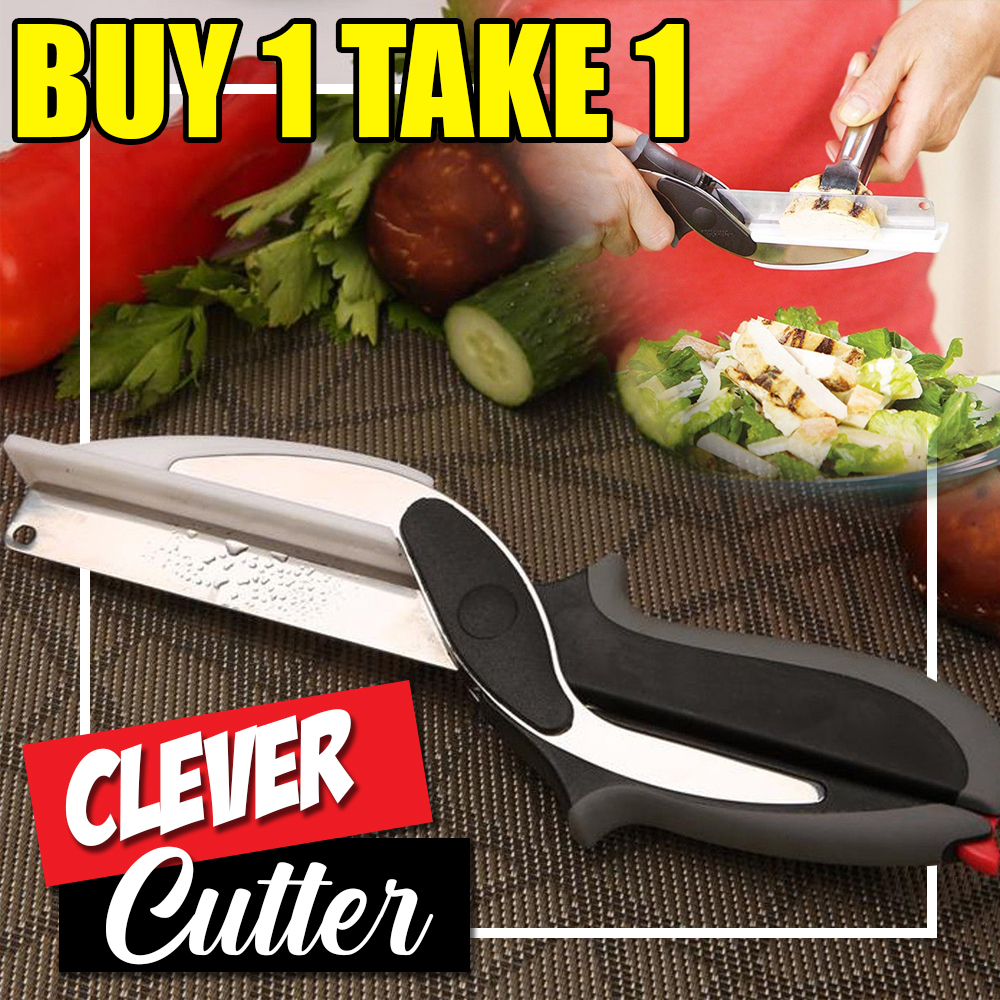 Buy1 Take 1 - Clever Cutter - 2in1 Knife and Cutting Board Scissors ...