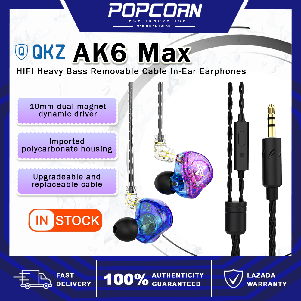 QKZ AK6 MAX In ear Earphone Dynamic 