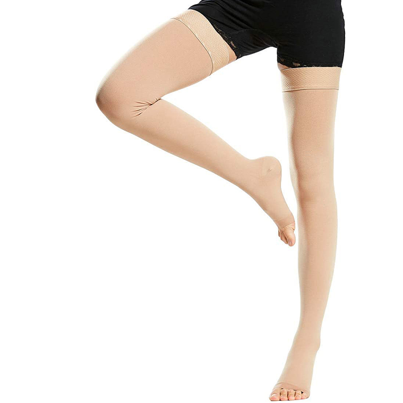 2Pcs Thigh High Compression Socks Varicose Veins 2030 mmhg Graduated