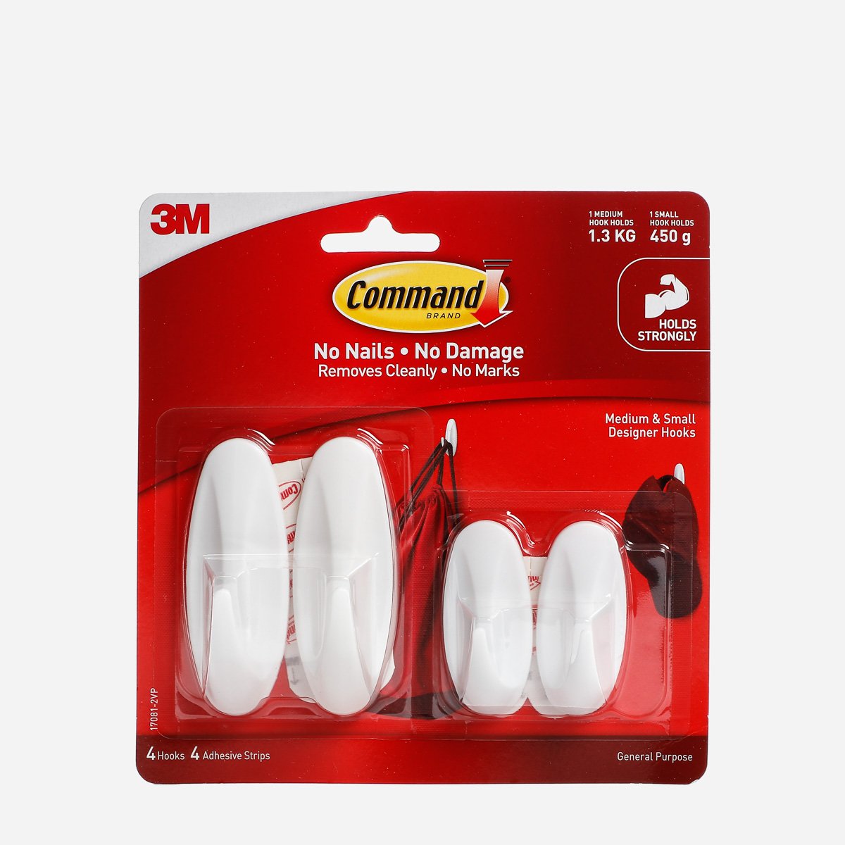 Command Designer Hooks Small & Medium 17081-2VP