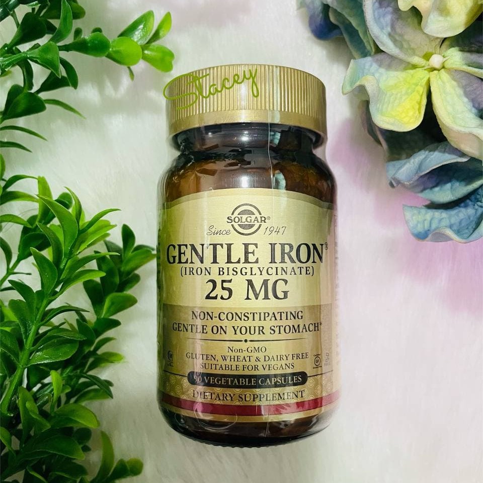 Solgar, Gentle Iron, 25 mg, 90 Vegetable Capsules Lazada PH
