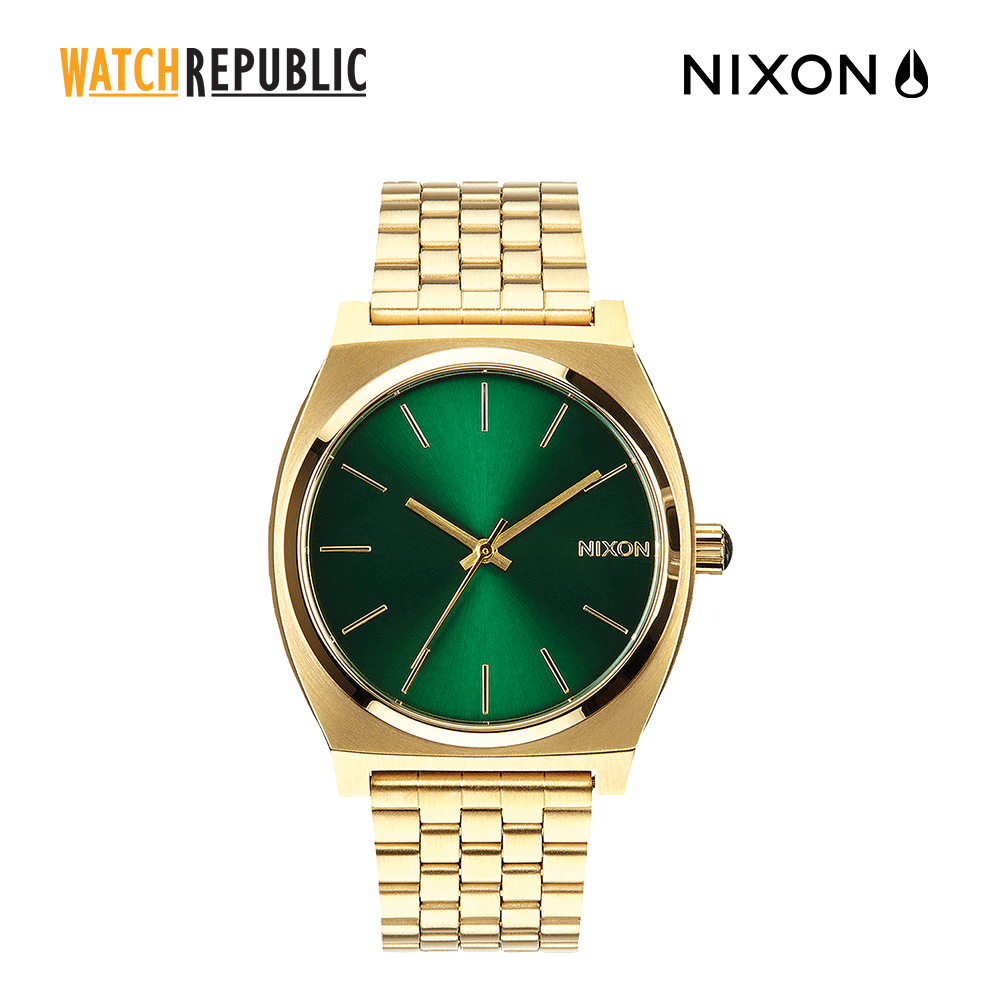 Nixon The Time Teller Gold Stainless Steel Watch for Men NA0451919