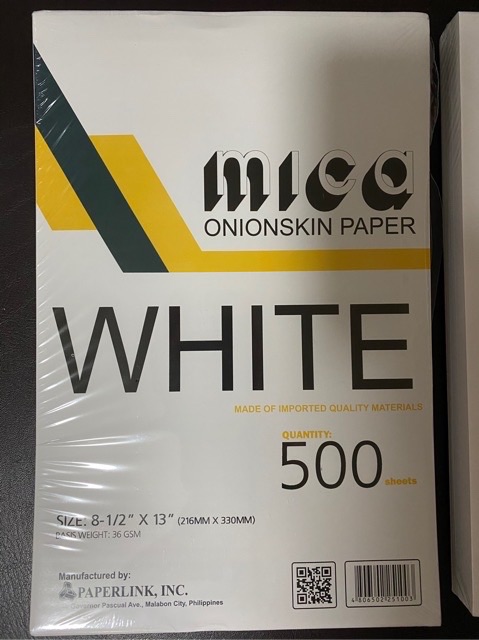 Onion Skin Paper, 500 pcs, Short, Assorted Brand