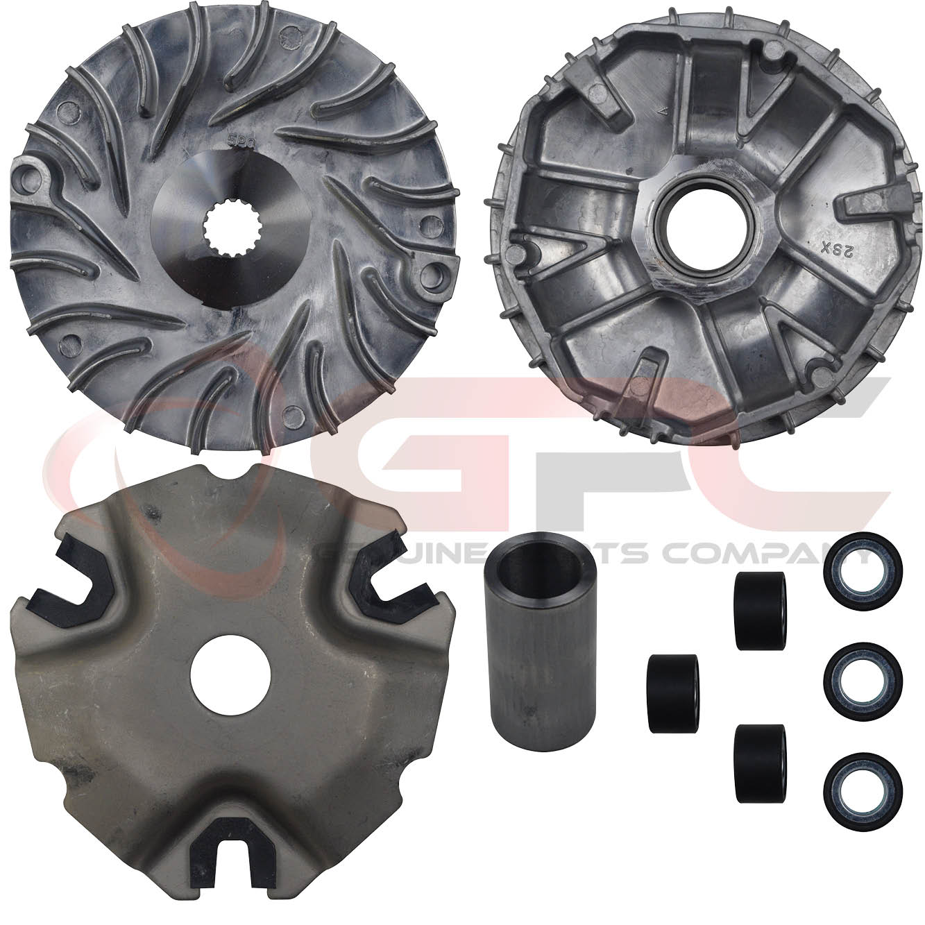 GPC CVT Complete Front Drive Face / Driven Face Pulley Set for Yamaha