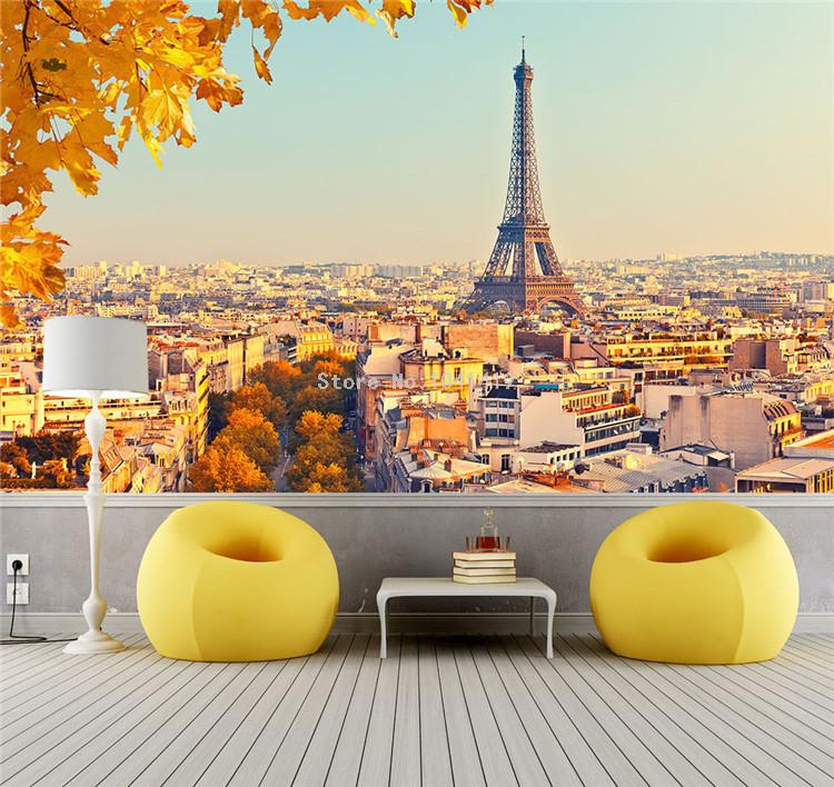 Self Adhesive Large Wall Photo Wallpaper Custom Decoration Mural EIFFEL  TOWER PARIS FRANCE AUTUMN Perfect 3D Effect Painting for Wall Background  Wallpaper | Lazada PH