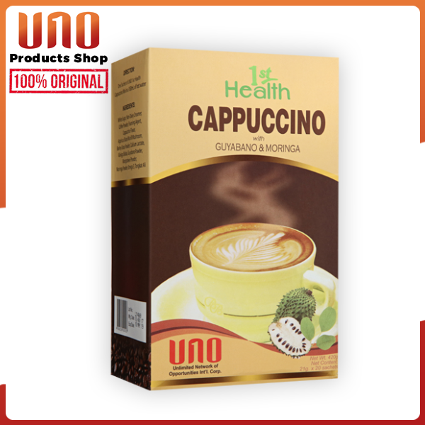 UNO Original 1st Health Cappuccino with Guyabano and Malunggay Healthy