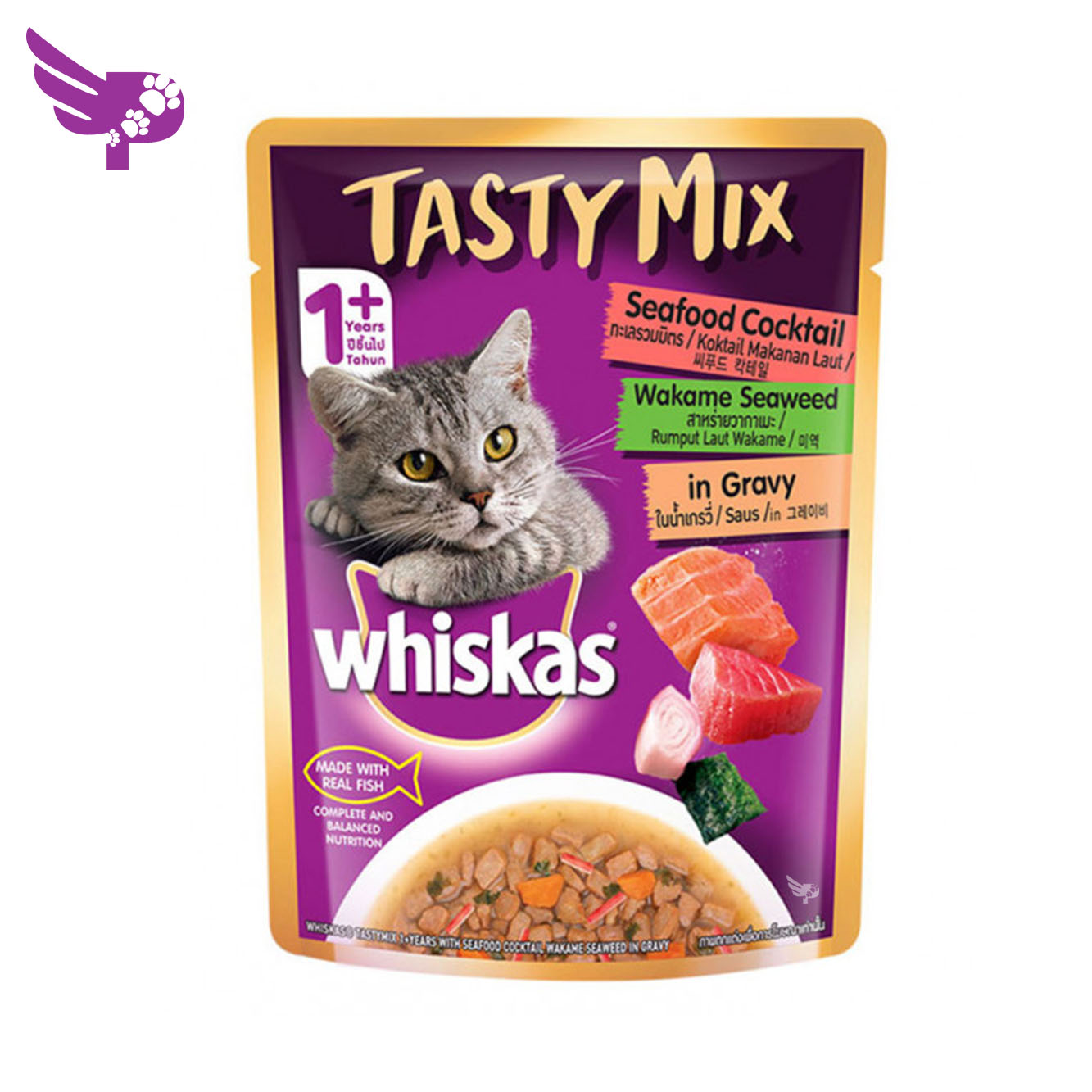 Whiskas Tasty Mix 70g 1+ Years Available in 4 Different Flavors
