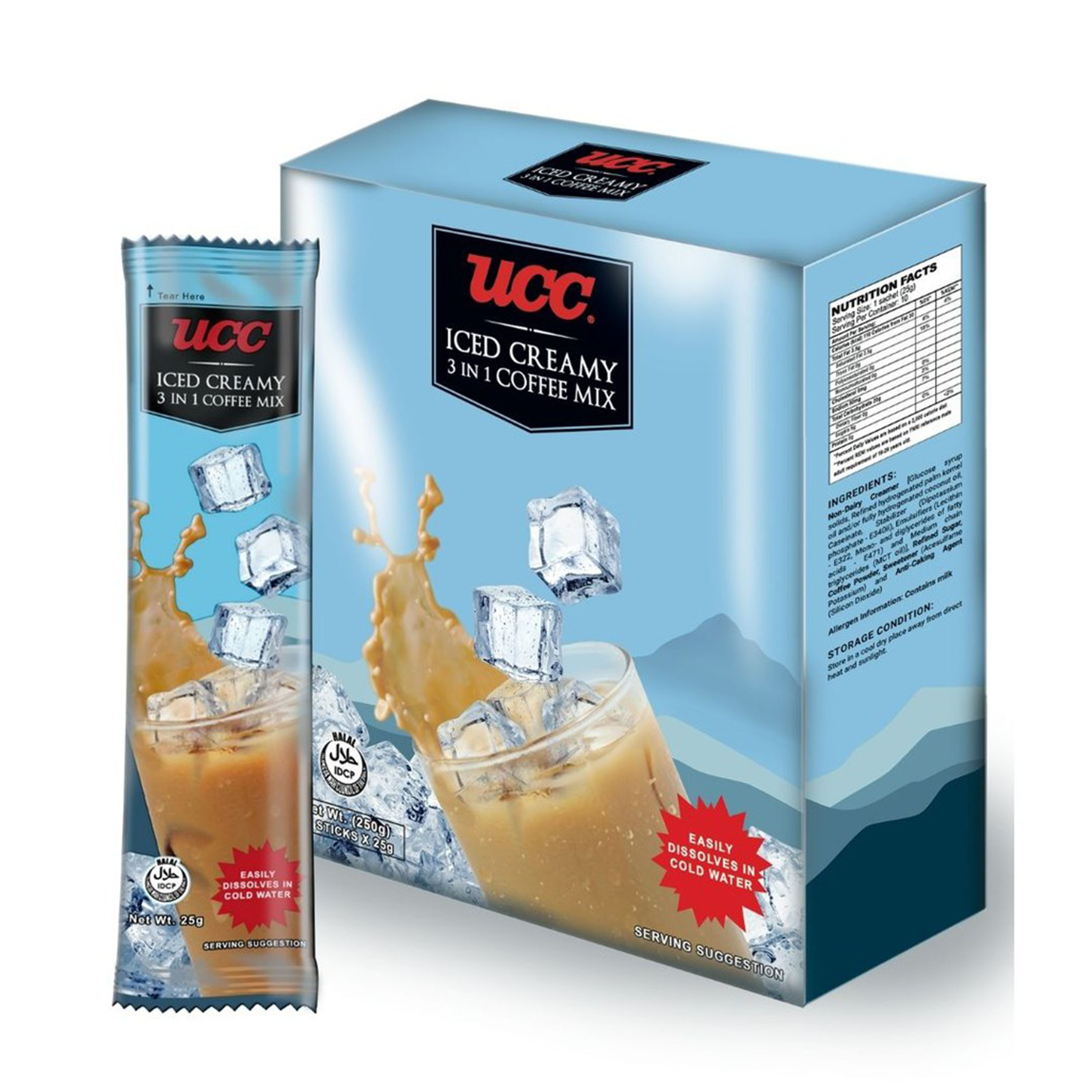 UCC Iced Creamy 3 in 1 Coffee Mix 250g 10Sachets Lazada PH