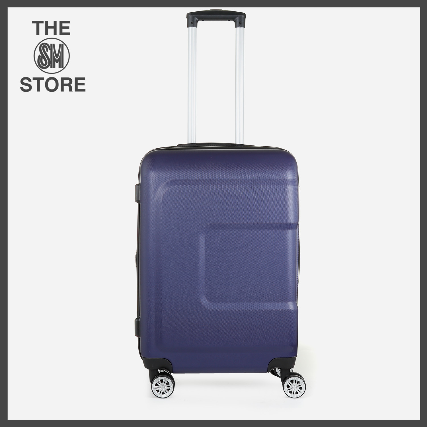 blue hard case luggage