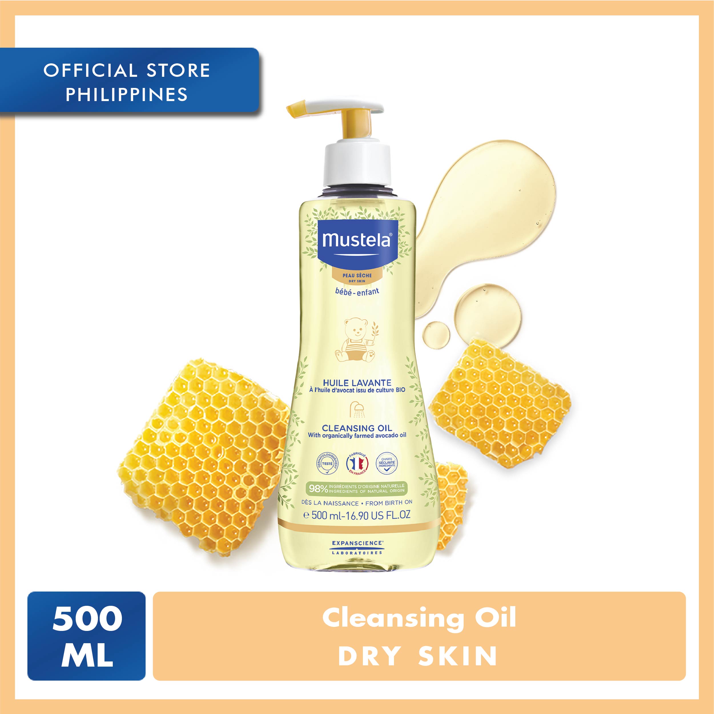 mustela cleansing oil