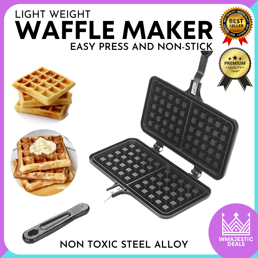 Nonstick Compact Mini Waffle Maker, Rectangle NonStick Waffle Pan