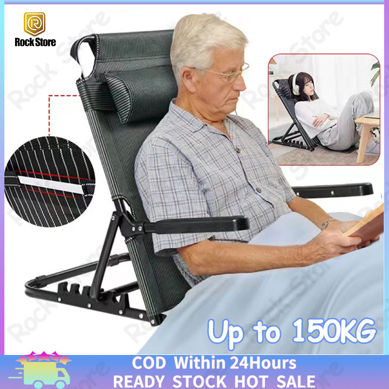 Curfakul Lifting Bed Backrest Portable Folding Adjustable Sit-Up Back Rest  Multi-Function Back Rest Bed Folding Disability Bed Backrest Support