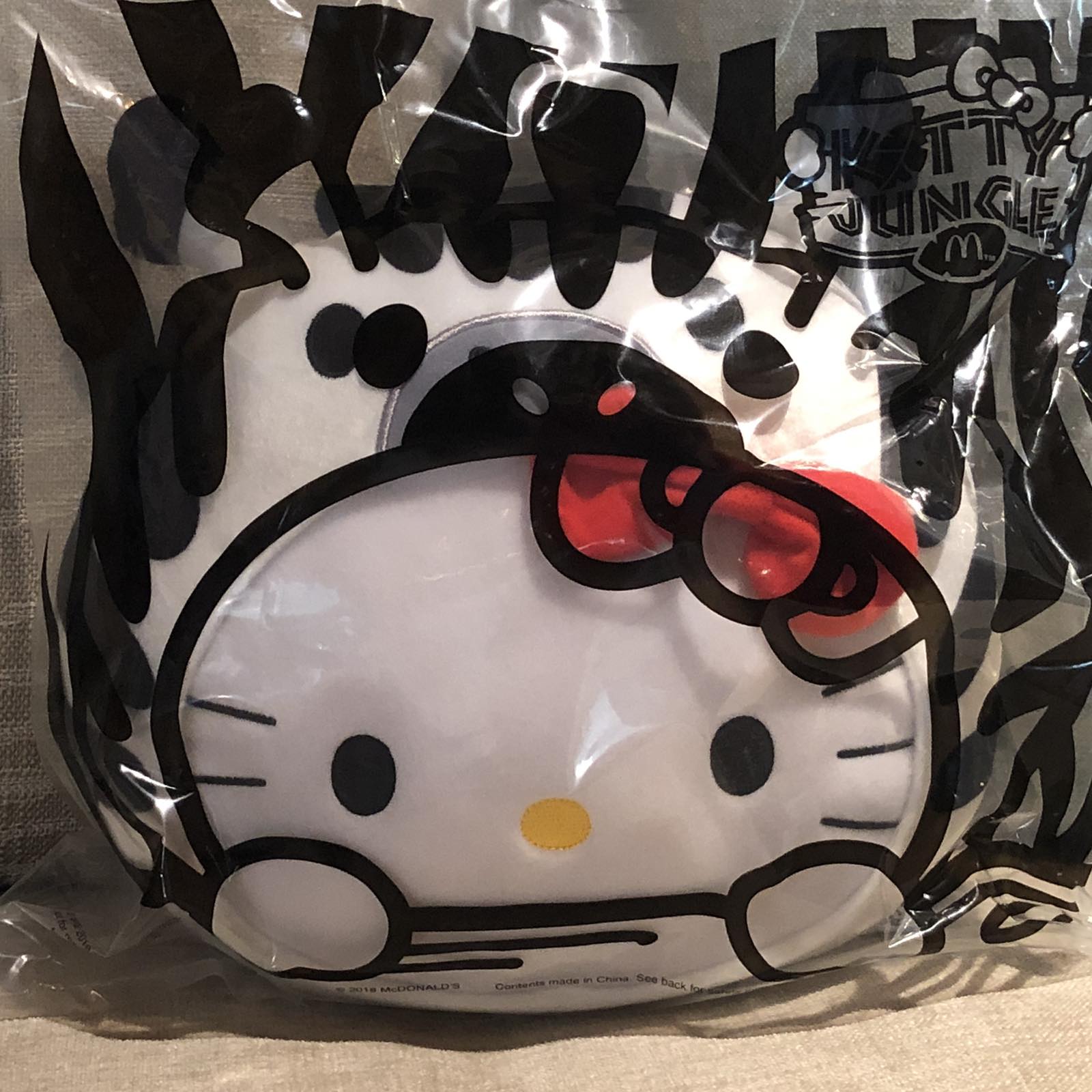 Mcdonald hello 2025 kitty pillow