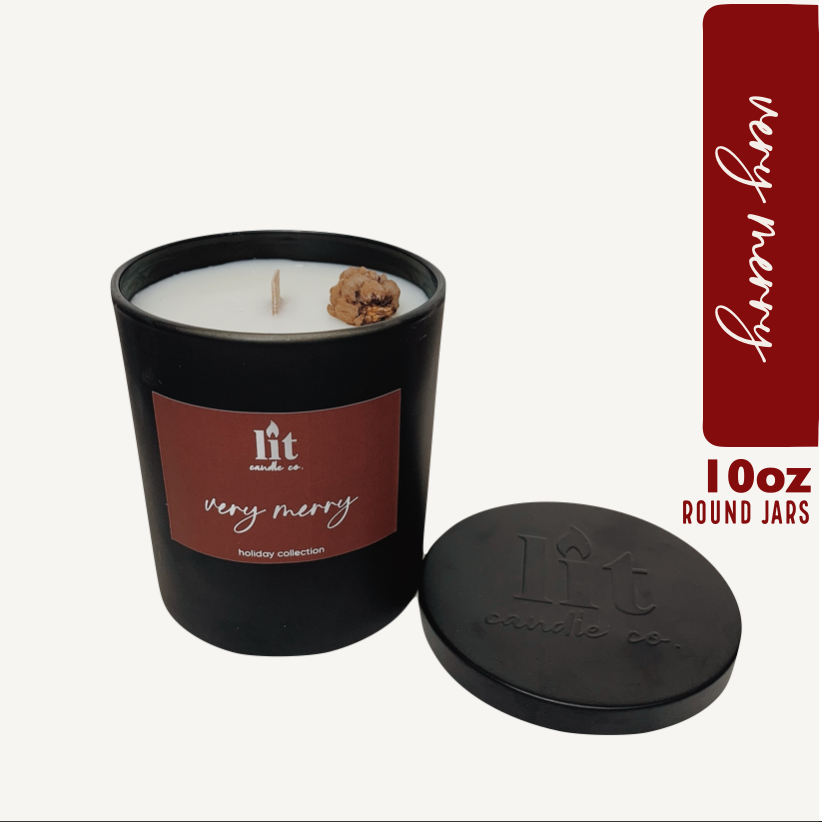 Lit Candle Co. Scented Soy Candle Very Merry Lazada PH