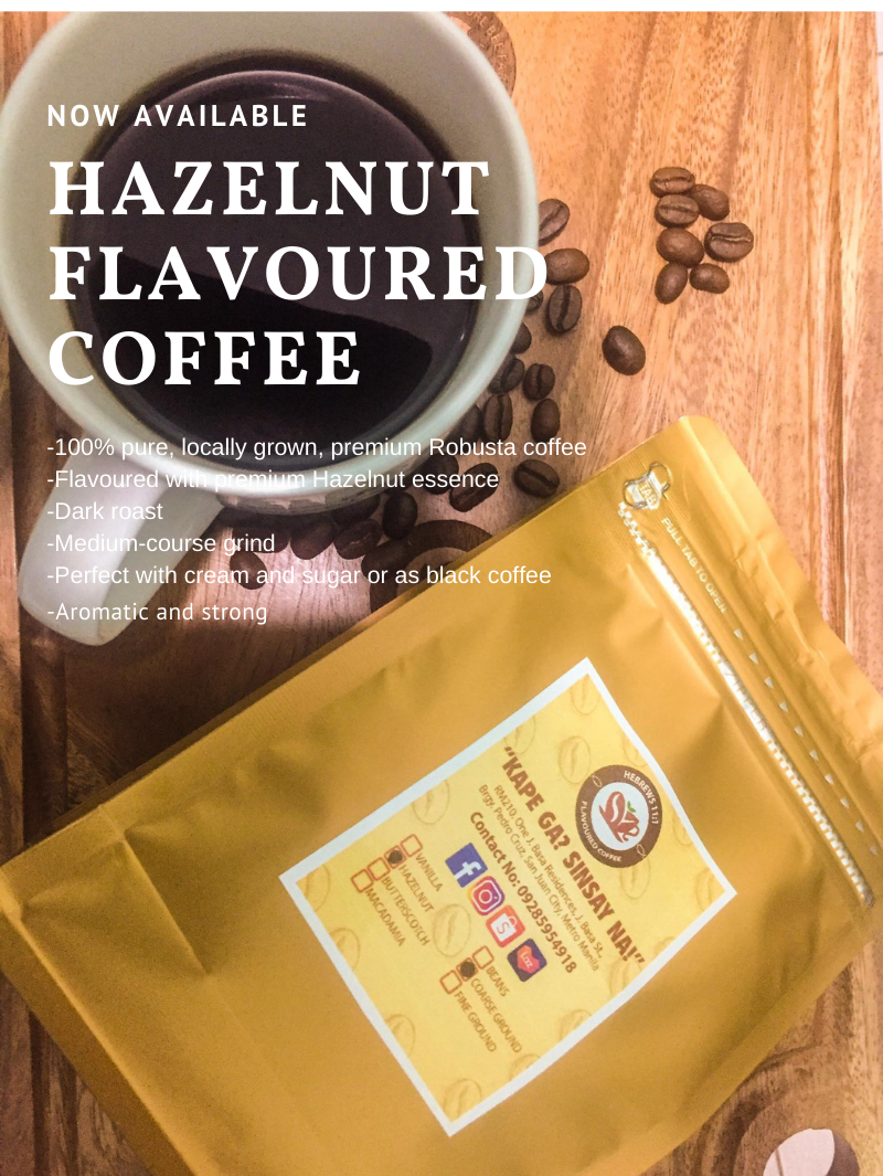 [HeBrews111] HAZELNUT FLAVOURED Coffee 250 grams MEDIUMCOARSE GROUND