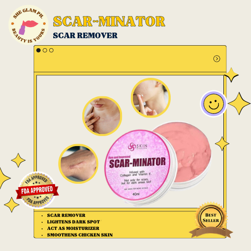 AUTHENTIC SCARMINATOR SCAR REMOVER/ PERFECT REMEDY FOR ALLERGIES
