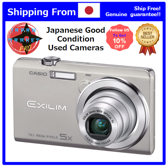 Japan Used Camera] CASIO Digital Camera EXILIM EX-ZS10 Silver EX