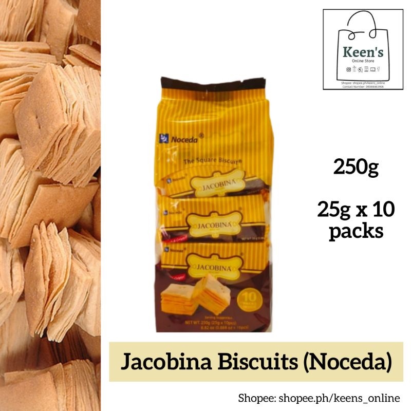 [Lowest price] Jacobina The Square Biscuits 250g (25g x 10 packs