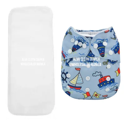 1 Alva Washable Cloth Diapers ✅1 Microfiber Insert 3-Layer Anchor