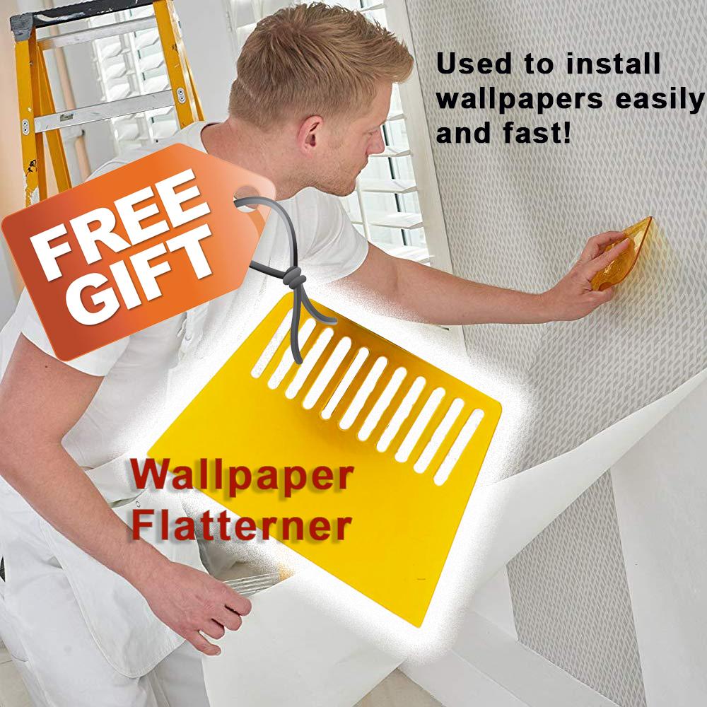 Wallpaper Flattener Wall Sticker Flattening Squeegee Tool Wallcovering Smoothing Tool Flexible
