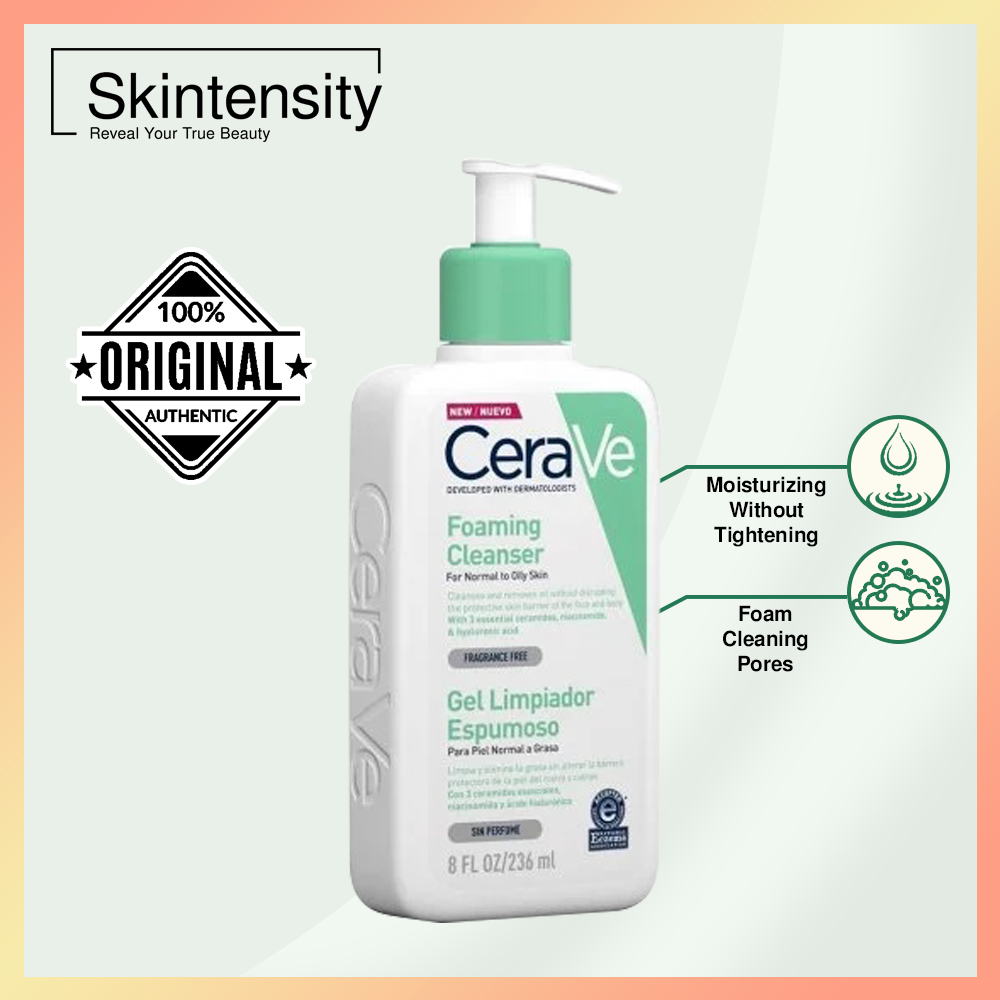 Skintensity CeraVe Foaming Cleanser For Normal to Oily Skin Fragrance