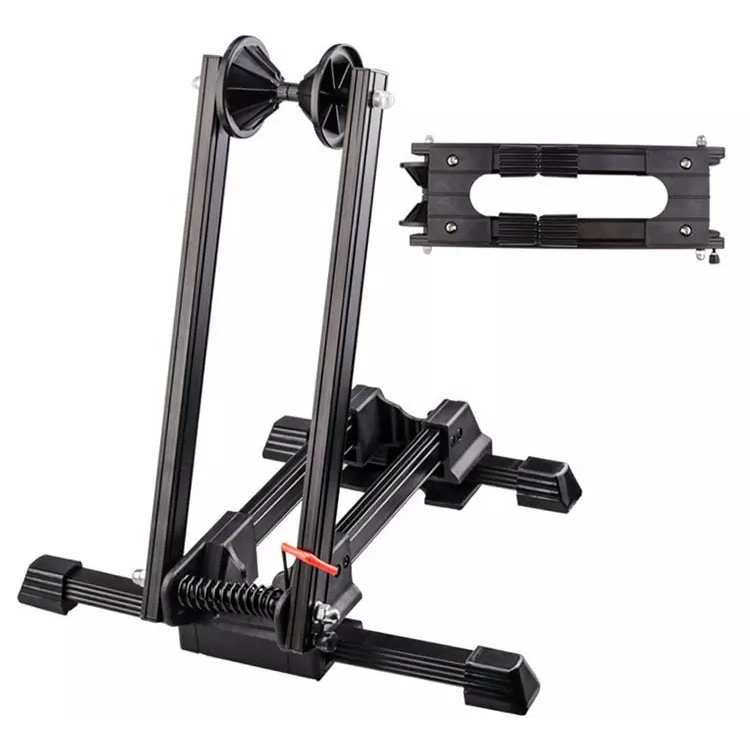 Foldable Parking Stand Bicycle Bike Stand Floor Parking Rack Wheel