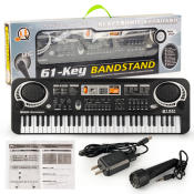 61-Key Electronic Keyboard Microphone - Kids' Musical Instrument Toy