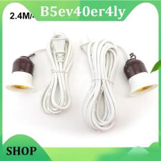 B5ev40er4ly Shop AC E27 Socket wall power cord extension Cable led Lamp Bulb Bases US Plug on off Switch Wire For Pendant Hanglamp Holder 2.4M 4M