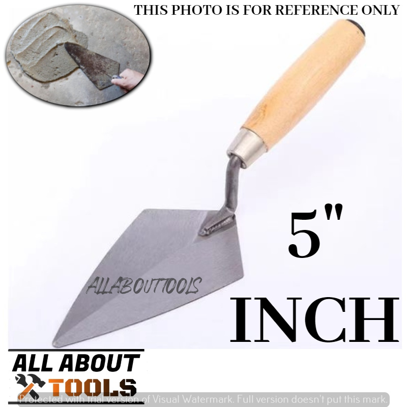 (AAT) 1 PC (5, 6, 7, 8, 9 INCHES) Pointed Cement Trowel Bricklaying