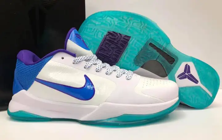 New Design Nike Kobe 5 Protro Draft Day White Aqua Men S Sneakers Athletic Sports Basketball Shoes Lazada Ph