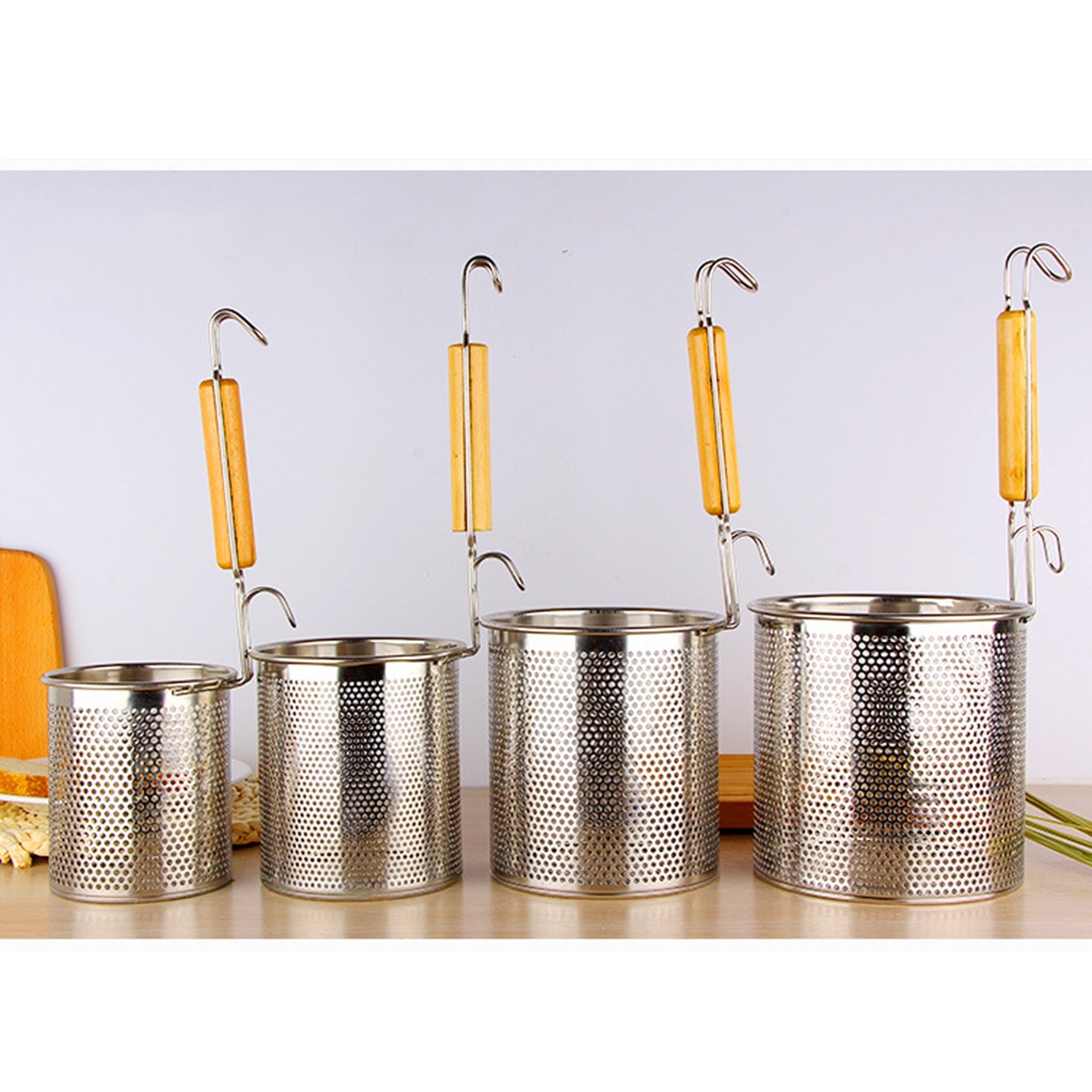 Skimmer Ladles Stainless Steel Spider Colanders Kitchen Skimmer Spiral