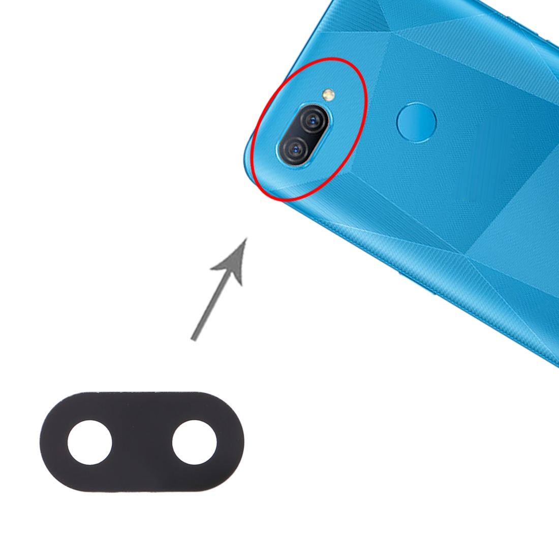 For OPPO A12 10pcs Back Camera Lens （ready stock）