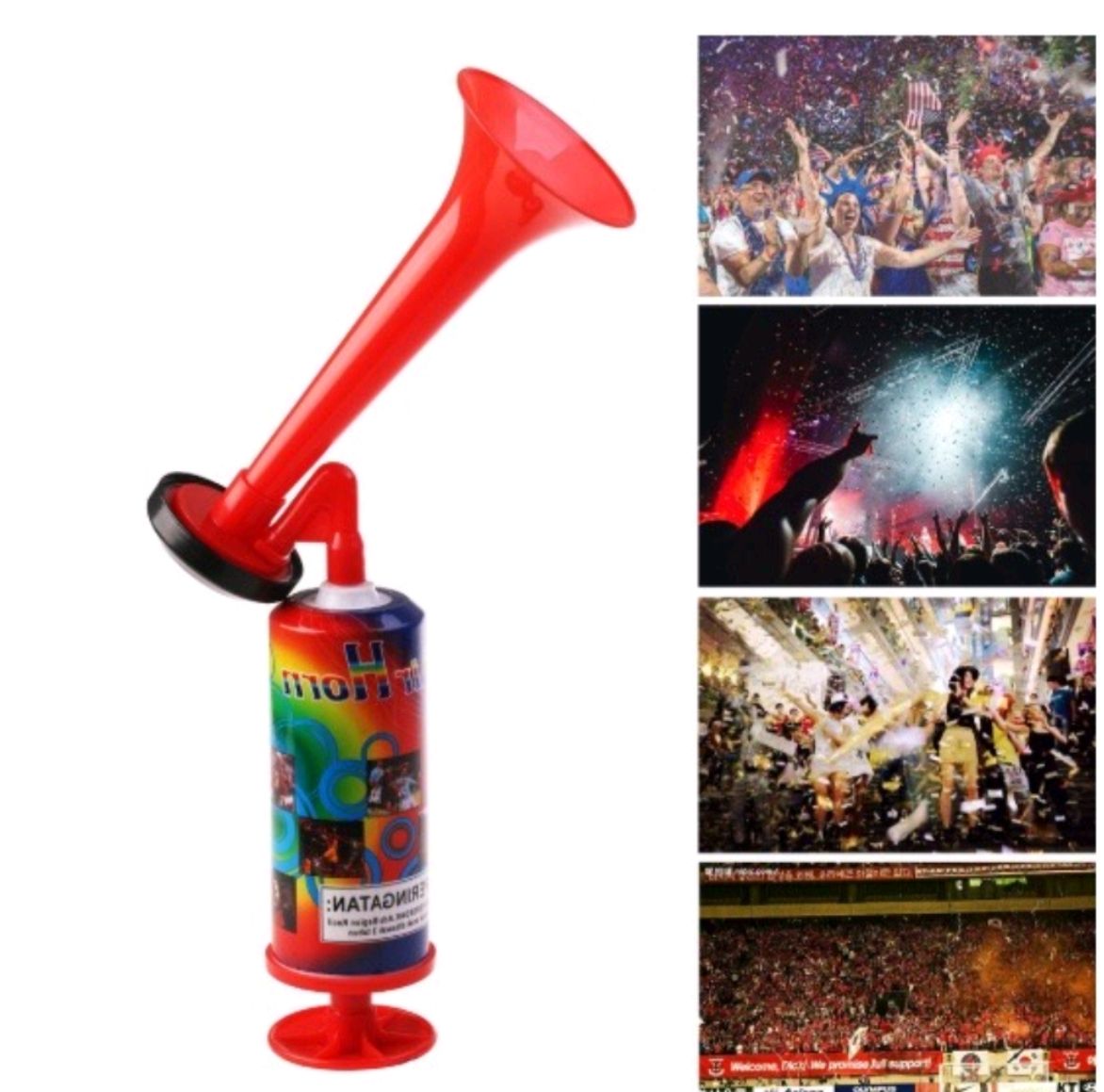 Handheld Plastic Air Horn Air Pump Loud Children's Musical Toys