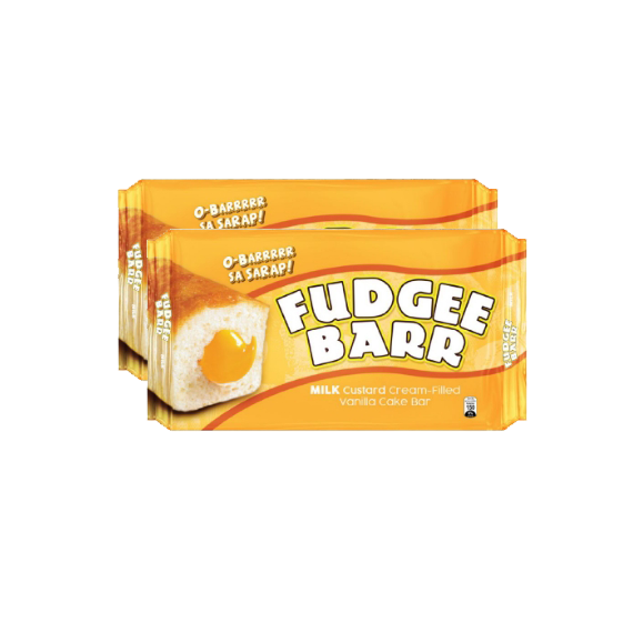 Fudgee Barr Vanilla Cake Bar Milk Custard Flavor 39g 10s 2 packs ...
