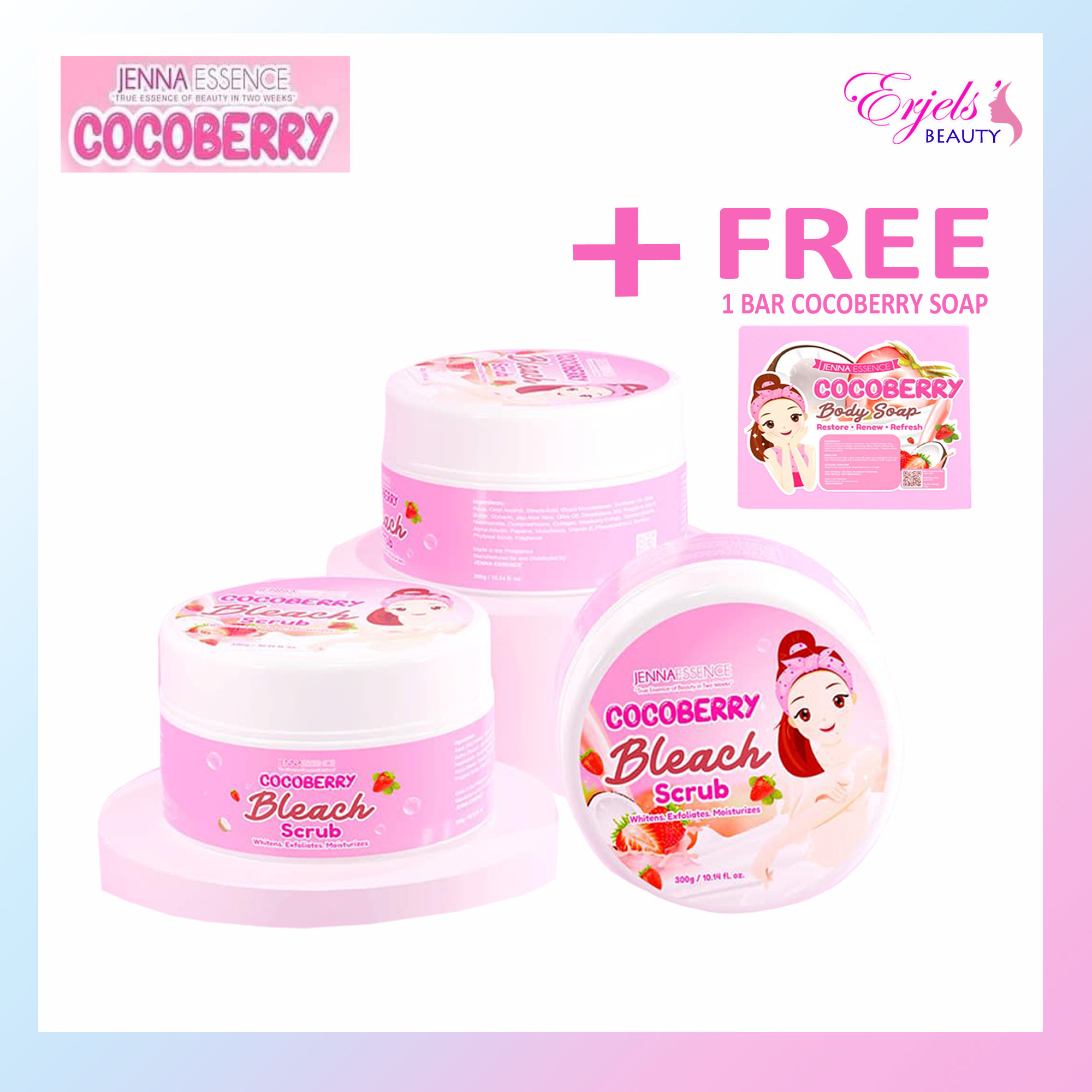 WITH FREE Cocoberry Bleach Scrub 300g by Jenna Essence Lazada PH
