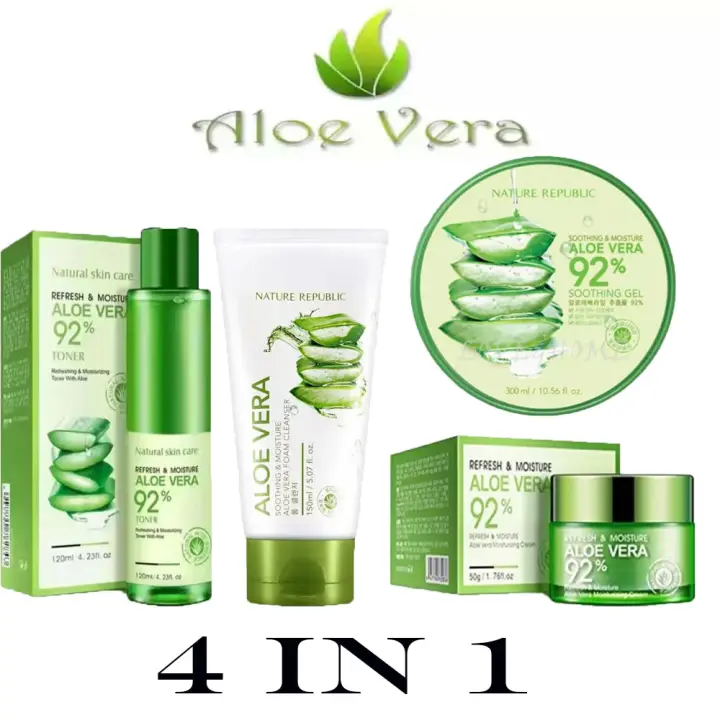 refresh and moisture aloe vera foam cleanser