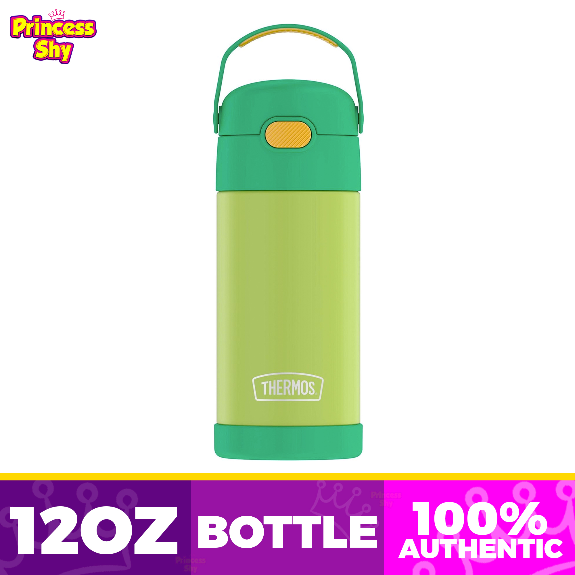 Thermos Funtainer Stainless Steel Insulated Straw Bottle - 12oz - Lime