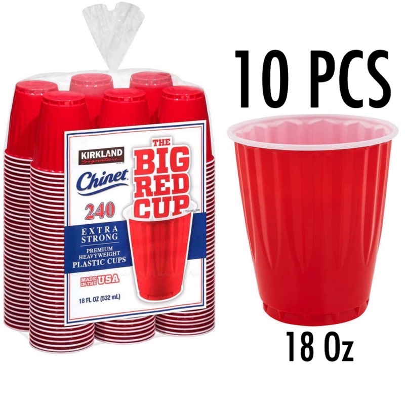 Kirkland Signature Chinet Red Cups, 240 x 18 oz