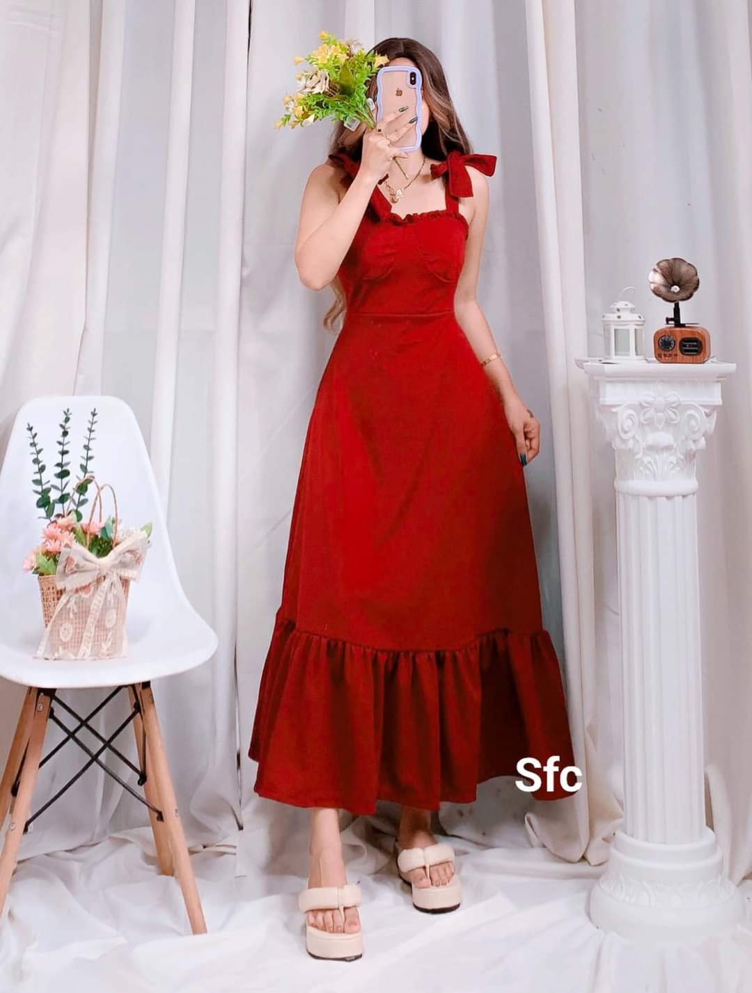 ZARA Padded Bra Office Wedding Tie Maxi Dress fit XSM Lazada PH