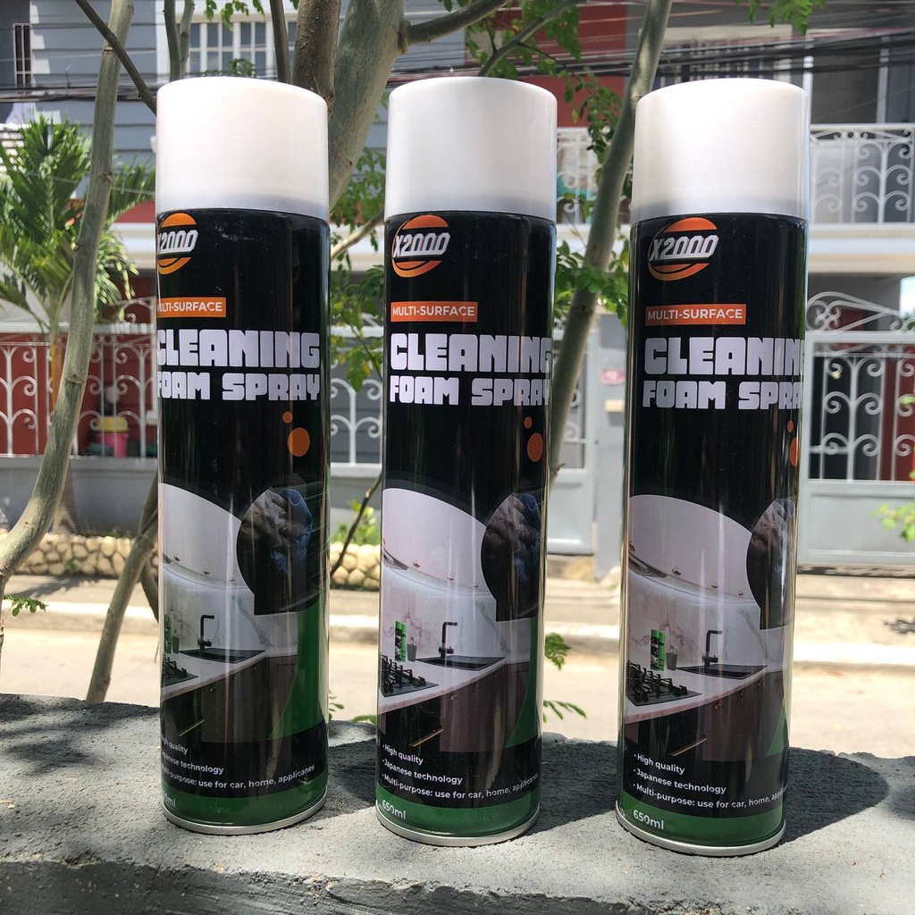 Decontamination (NEW) X2000 Cleaning Spray Foam MultiFunctional Car
