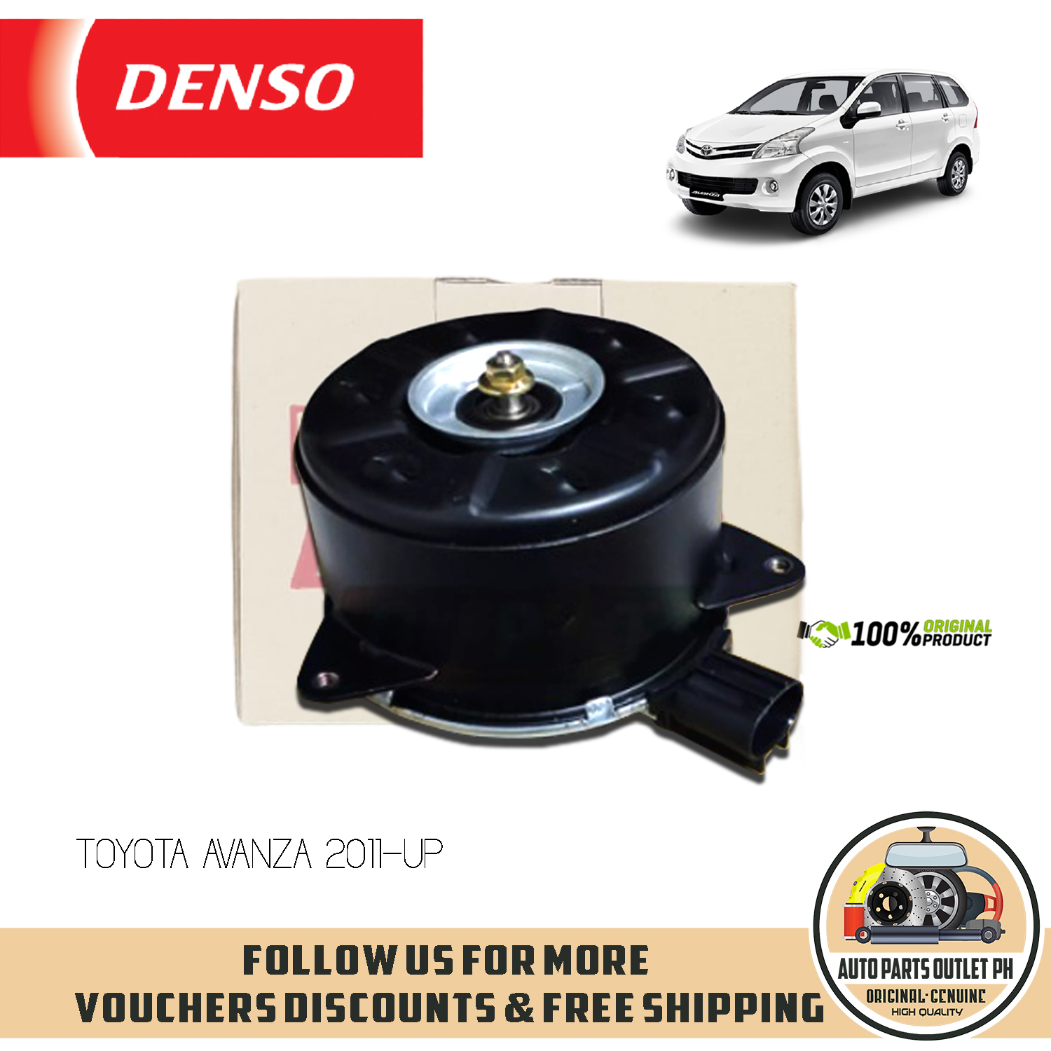 Original Denso Genuine Parts Radiator Fan Motor for Toyota Avanza 2011